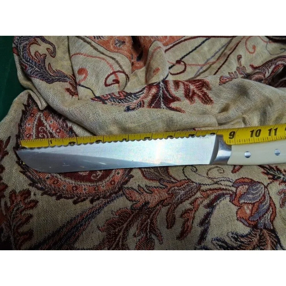 Cangshan (59700) Serrated 9-Inch Bread Knife With White Handle German Steel Bla